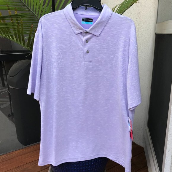 PGA Tour Other - PGA Tour Men's Textured Golf Polo with SPF - XL